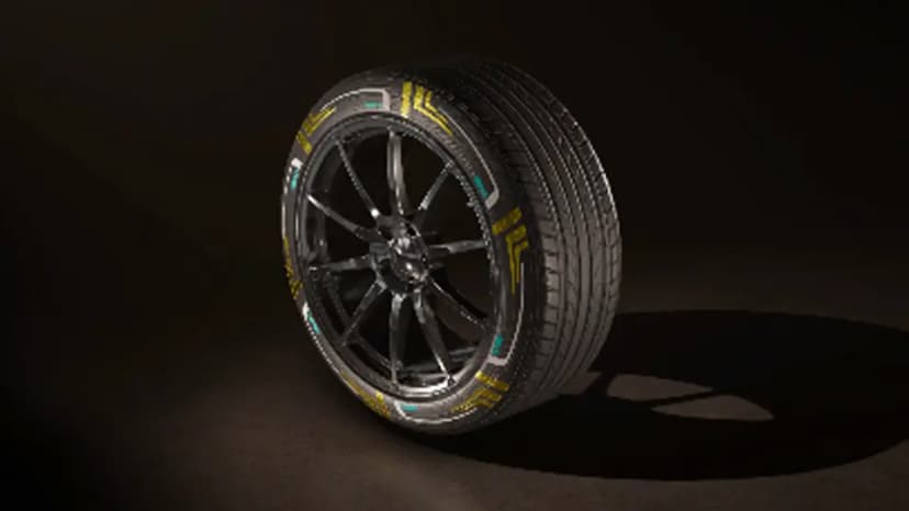 YELLOW EXHIBITION TIRE